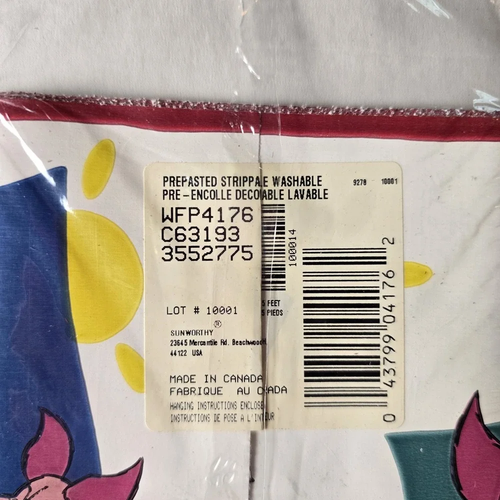 VTG Disney 2000 Winnie the Pooh Piglet Wallpaper Border Decoration Nursery Kids